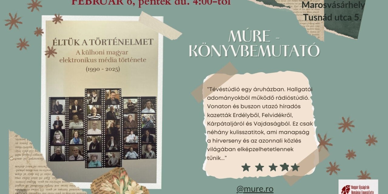 MÚRE-klub – Könyvbemutató Marosvásárhelyen